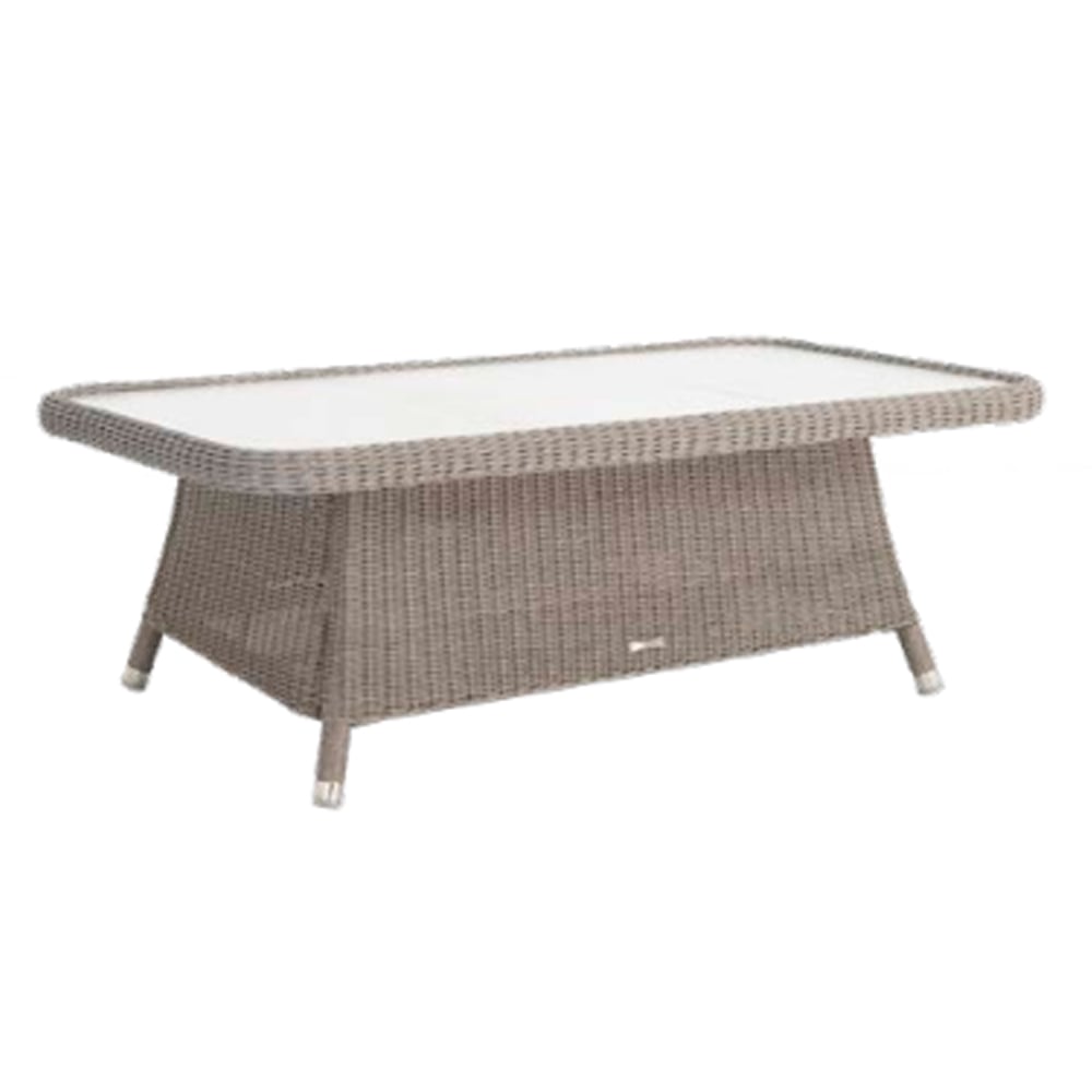 Product photograph of Haverhill Glass Top Garden Coffee Table In Grey Dusk from Furniture in Fashion