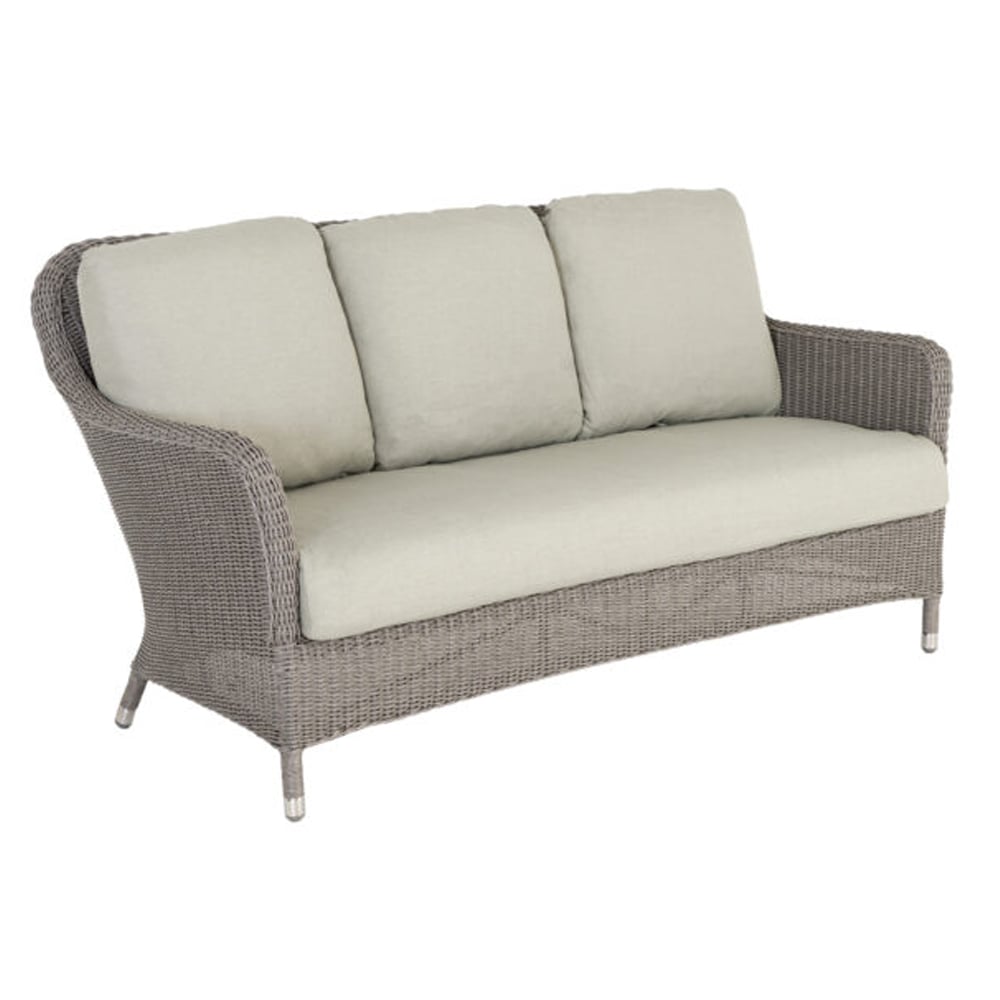 Product photograph of Haverhill Rattan Garden 2 Seater Sofa In Grey Dusk from Furniture in Fashion