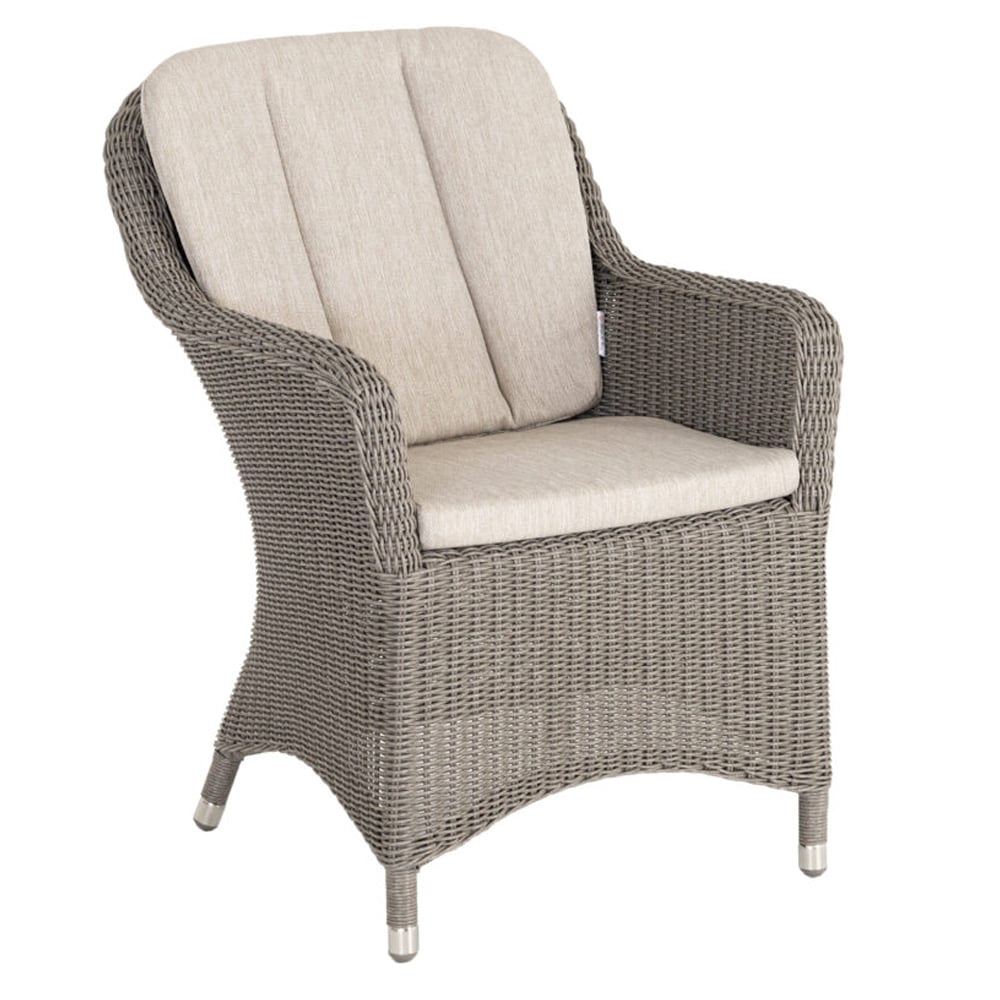 Product photograph of Haverhill Rattan Garden Armchair In Grey Dusk from Furniture in Fashion