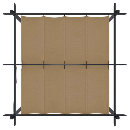 Havro 3m x 3m Garden Gazebo With Retractable Roof In Taupe