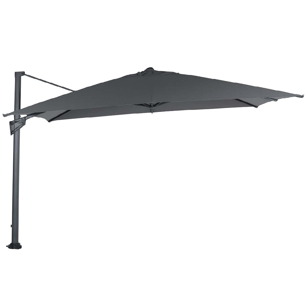Hawo Polyester Garden Deluxe Parasol In Dark Grey