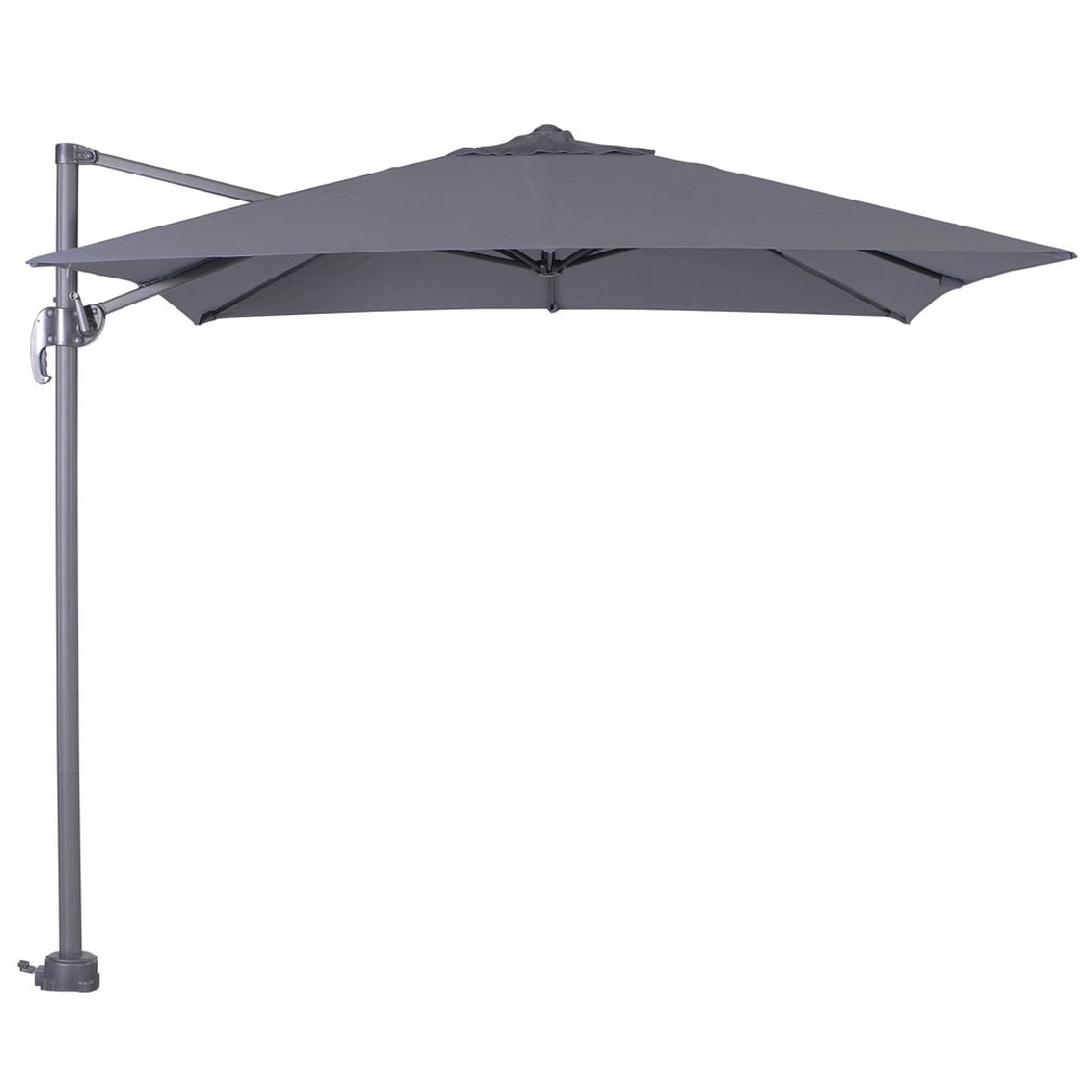 Hawo Polyester Garden Square Parasol In Dark Grey