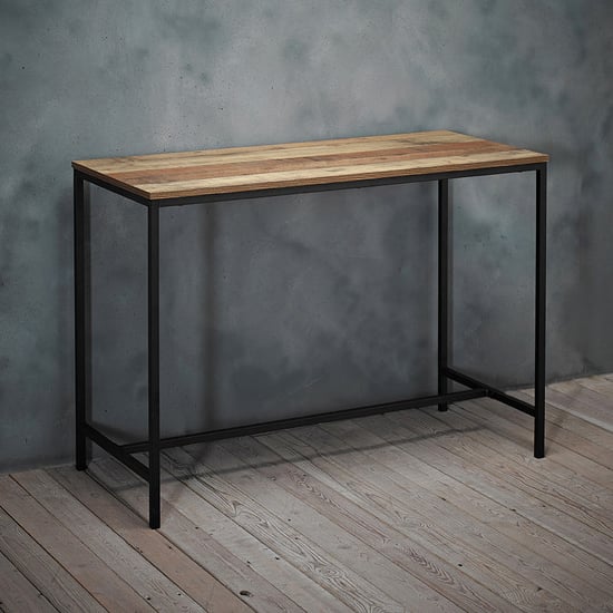 Product photograph of Haxtun Wooden Laptop Desk In Distressed Oak from Furniture in Fashion
