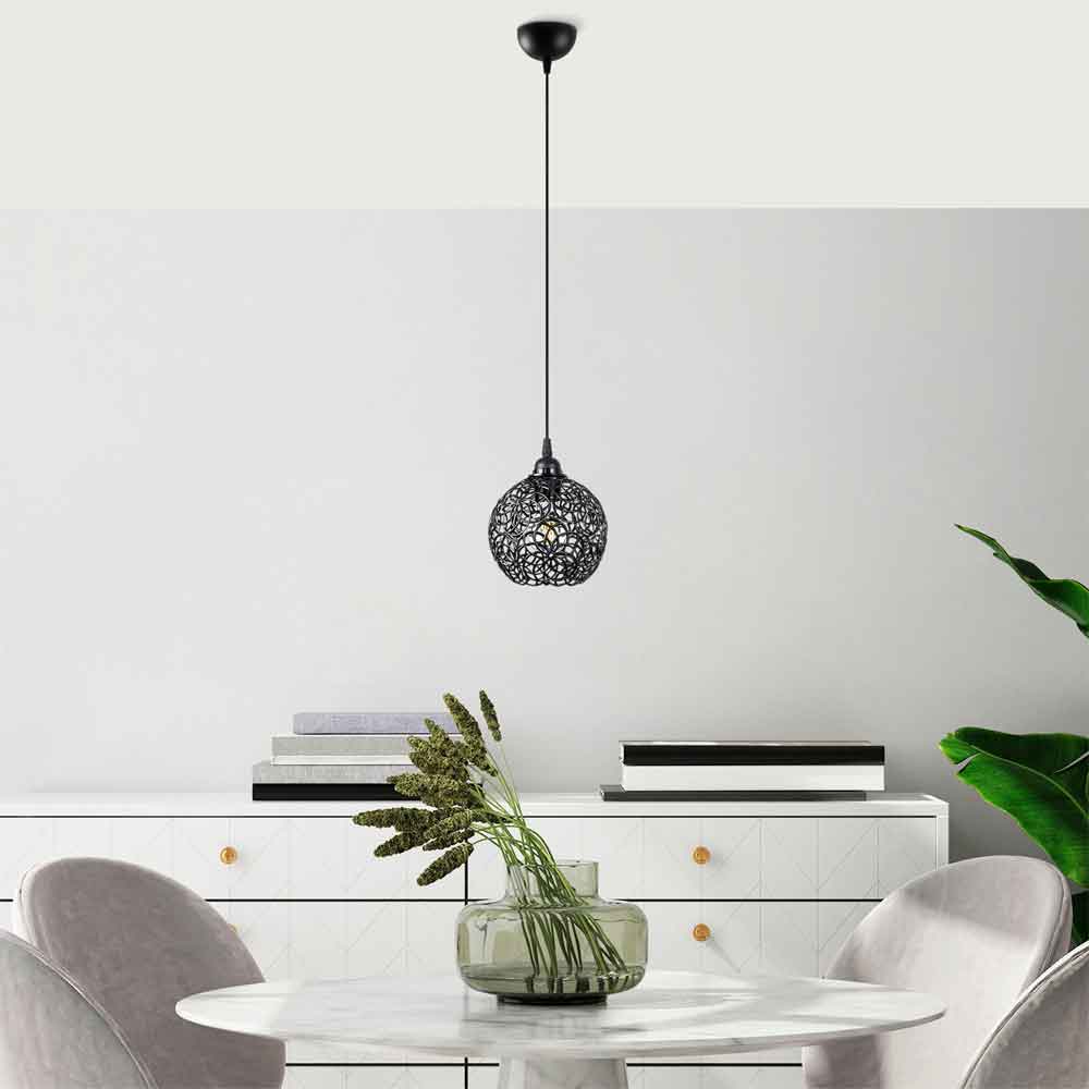 Hay Metal Ceiling Pendant Light in Black