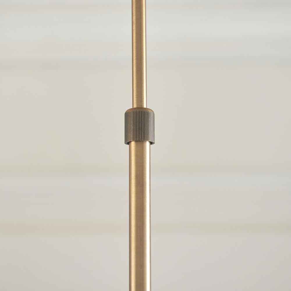 Haydon Metal 7 Ceiling Pendant Light in Warm Antique Brass