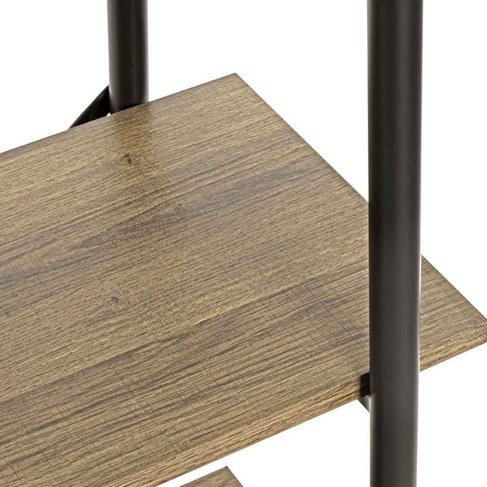Hayesville Bookcase With 4 Shelfs In Black And Oak