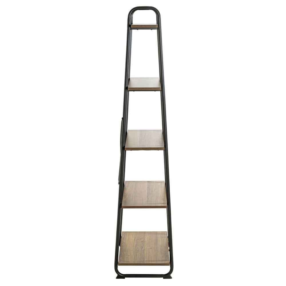 Hayesville Bookcase With 5 Shelfs In Black And Oak
