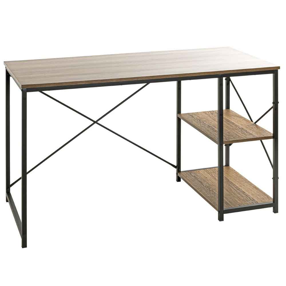 Hayesville Wooden Laptop Desk In Black And Oak