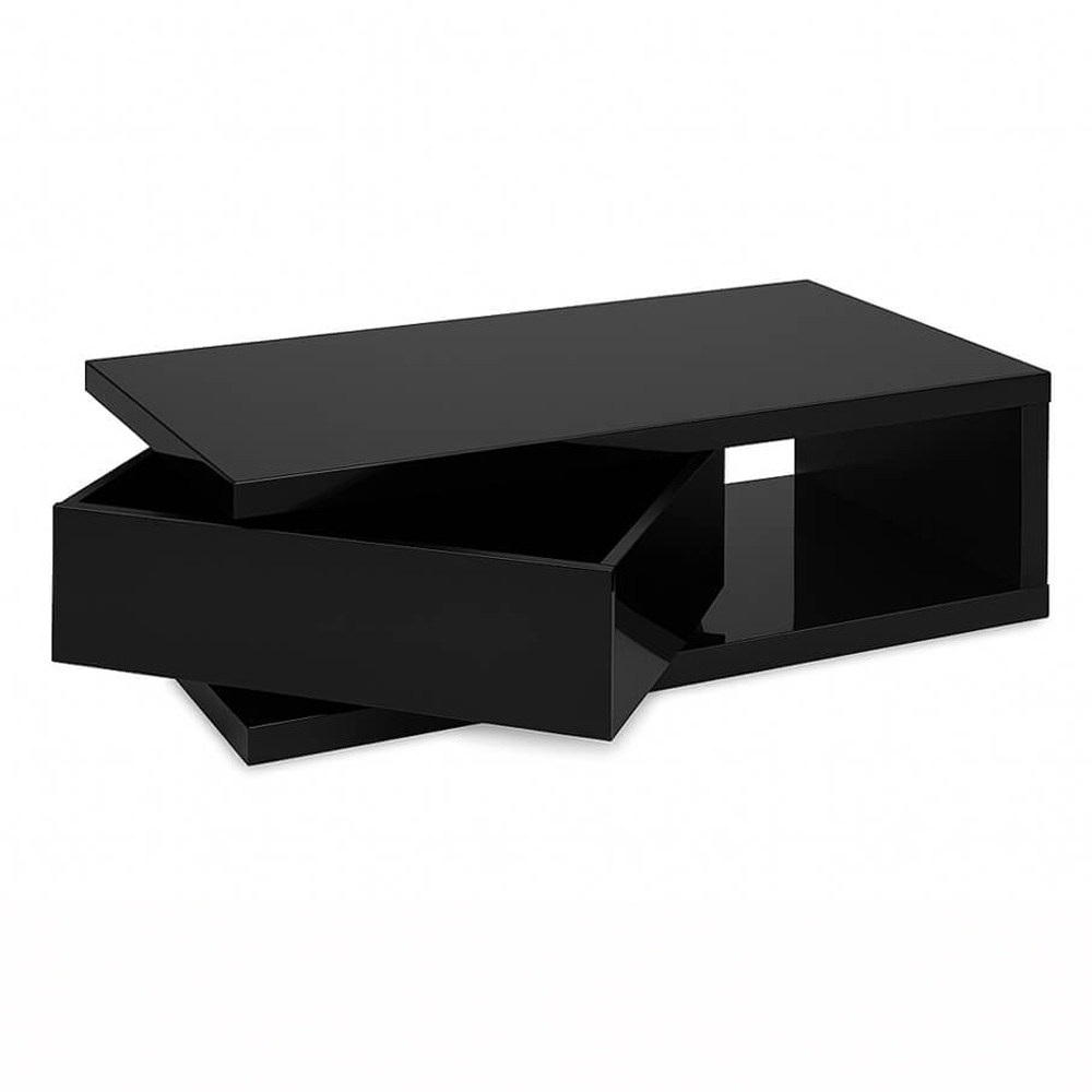 Hayfa High Gloss Coffee Table In Black