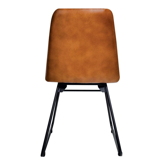 Hayton Bruciato Genuine Leather Dining Chairs In Pair_4