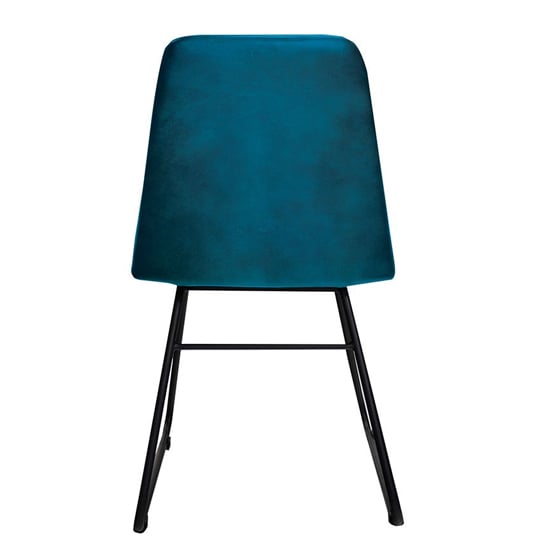 Hayton Vintage Blue Genuine Leather Dining Chairs In Pair_4