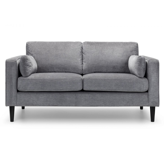 Hachi Chenille Fabric 2 Seater Sofa In Dark Grey
