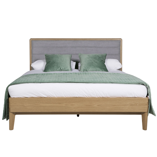 Hazel Wooden Double Bed In Oak Natural
