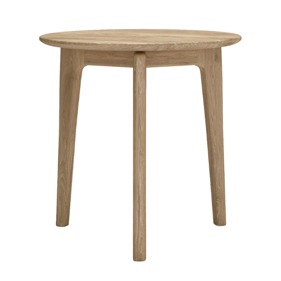 Product photograph of Hazel Wooden Lamp Table Round In Oak Natural from Furniture in Fashion