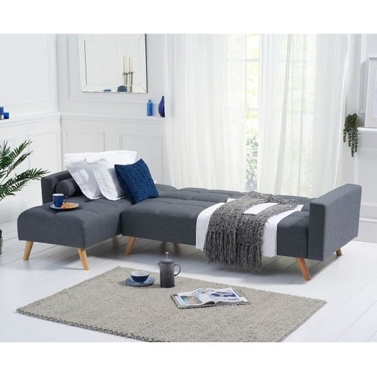 Haddon Linen Left Hand Facing Chaise Sofa Bed In Grey_3