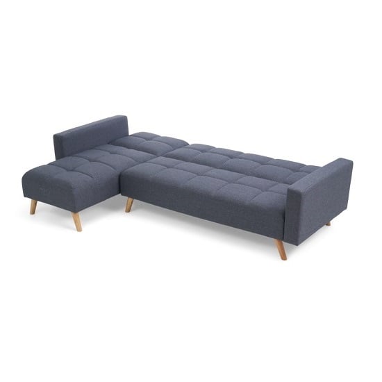 Haddon Linen Left Hand Facing Chaise Sofa Bed In Grey_5
