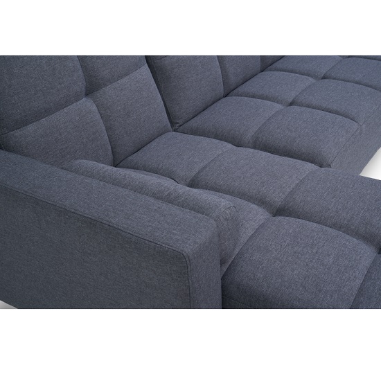 Haddon Linen Left Hand Facing Chaise Sofa Bed In Grey_7