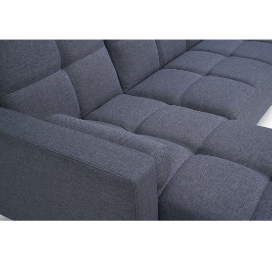 Haddon Linen Right Hand Facing Chaise Sofa Bed In Grey_7