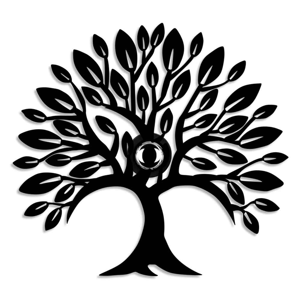 Heart Tree V2 Metal Wall Lamp in Black