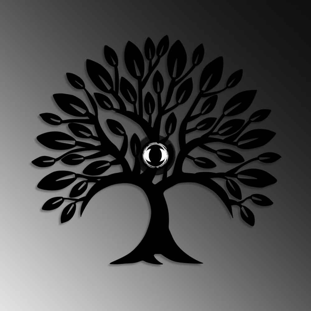 Heart Tree V2 Metal Wall Lamp in Black