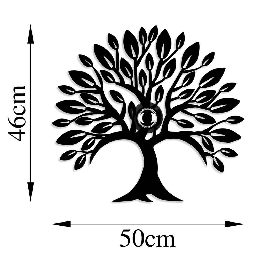Heart Tree V2 Metal Wall Lamp in Black