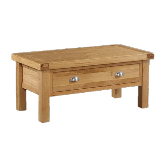 small light oak coffee table