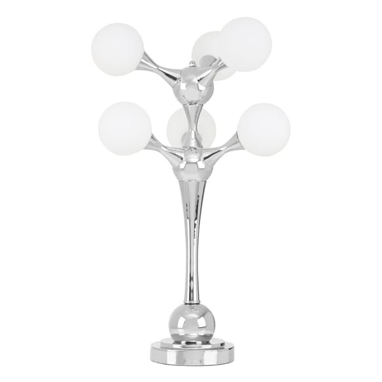 Read more about Hebou 6 lights table lamp with chrome steel base