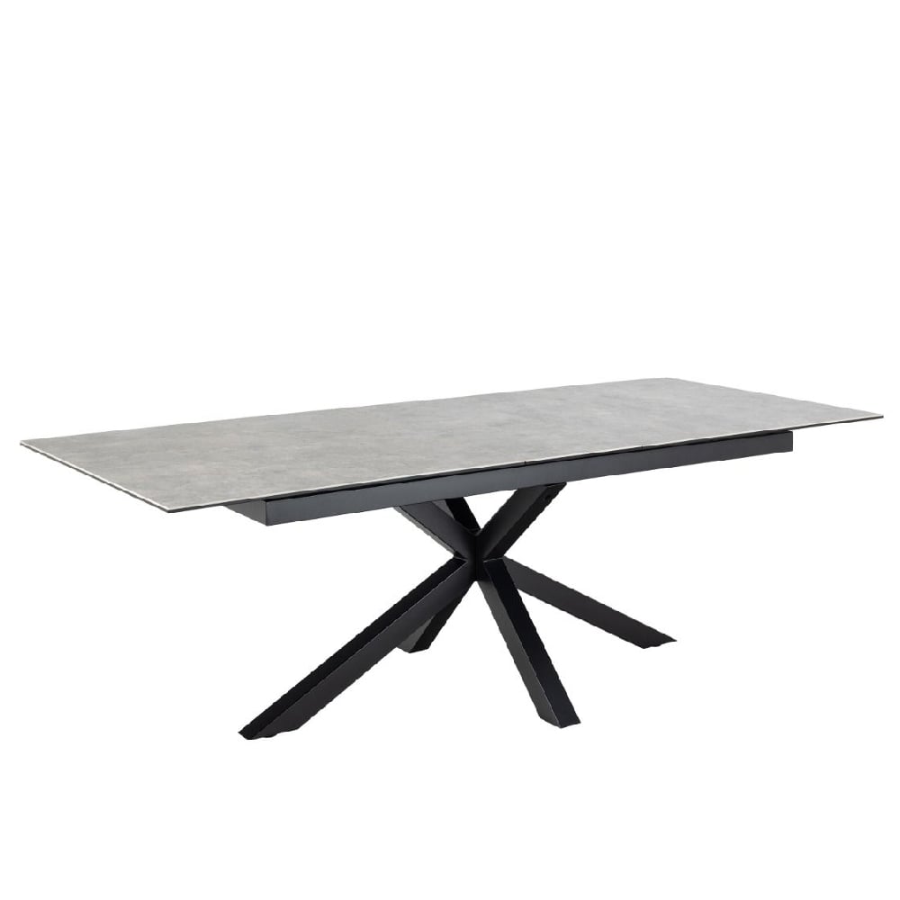 Read more about Hebron ceramic large extending dining table in grey