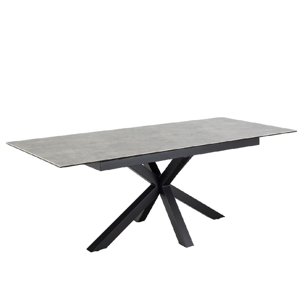 Read more about Hebron ceramic small extending dining table in grey