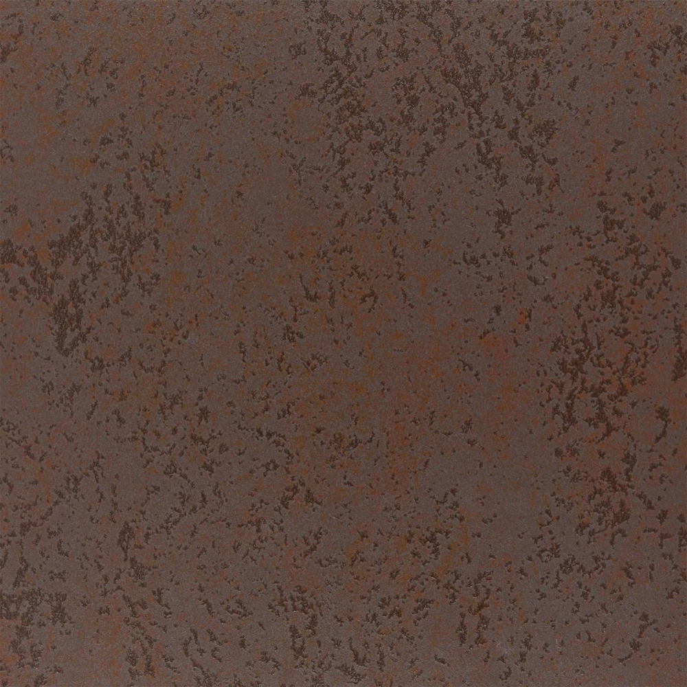 Hebron Small Ceramic Top Dining Table In Rusty Brown