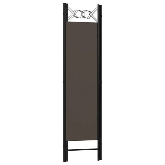 Hecate Fabric 3 Panels 120cm x 180cm Room Divider In Anthracite