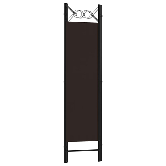 Hecate Fabric 3 Panels 120cm x 180cm Room Divider In Brown