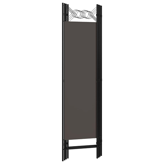 Hecate Fabric 4 Panels 160cm x 180cm Room Divider In Anthracite