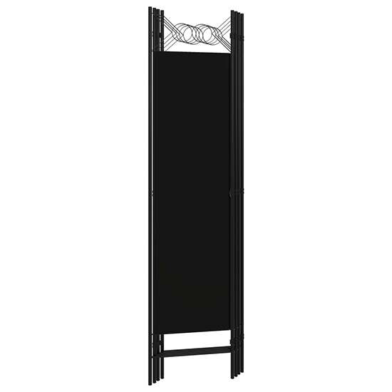 Hecate Fabric 4 Panels 160cm x 180cm Room Divider In Black_4