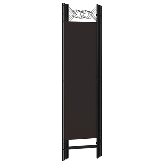 Hecate Fabric 4 Panels 160cm x 180cm Room Divider In Brown