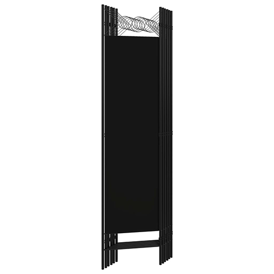 Hecate Fabric 6 Panels 240cm x 180cm Room Divider In Black_4