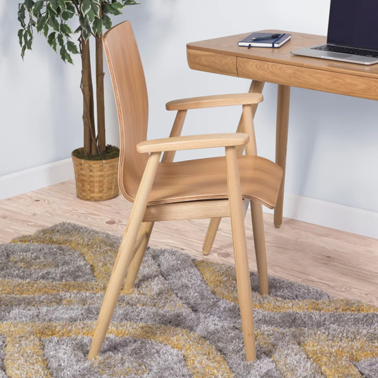 Read more about Hector contemporary wooden home and office chair in oak
