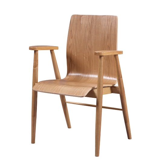 Hector Contemporary Wooden Home And Office Chair In Oak
