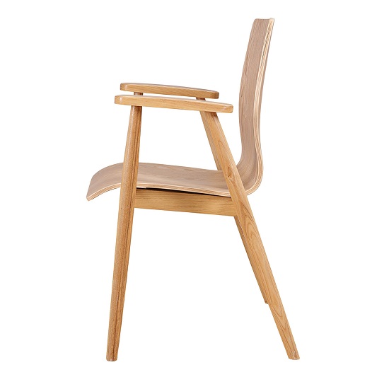 Hector Contemporary Wooden Home And Office Chair In Oak_2