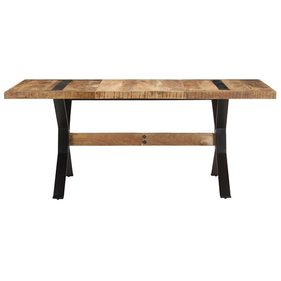 Heinz Extra Large Rough Mango Wood Dining Table In Natural