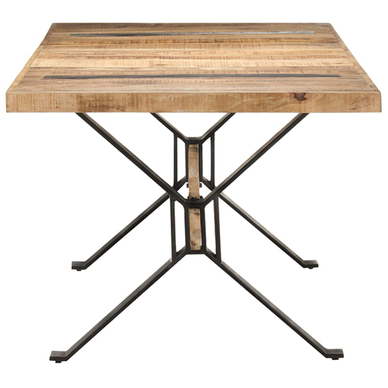 Heinz Extra Large Rough Mango Wood Dining Table In Natural