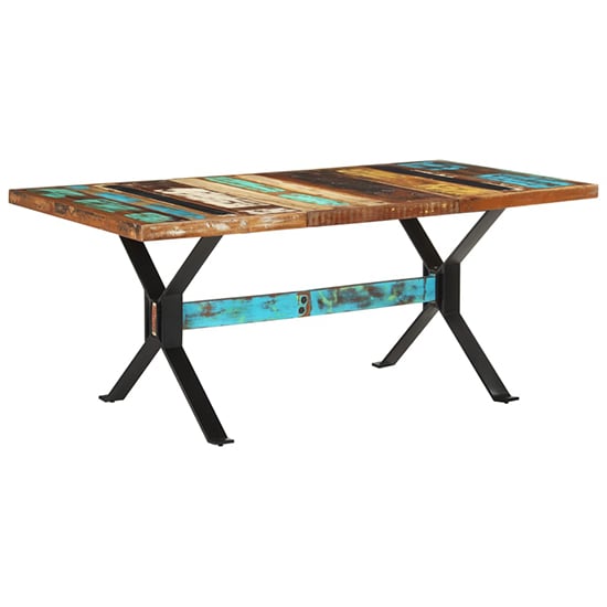 Read more about Heinz extra solid reclaimed wood dining table in multi-colour
