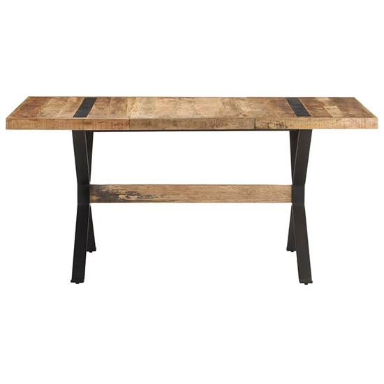 Heinz Large Rough Mango Wood Dining Table In Natural