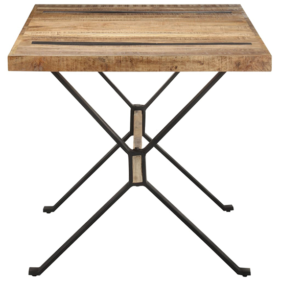 Heinz Large Rough Mango Wood Dining Table In Natural