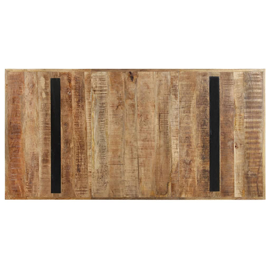 Heinz Large Rough Mango Wood Dining Table In Natural