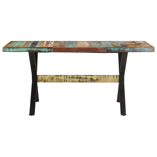 Heinz Large Solid Reclaimed Wood Dining Table In Multi-Colour