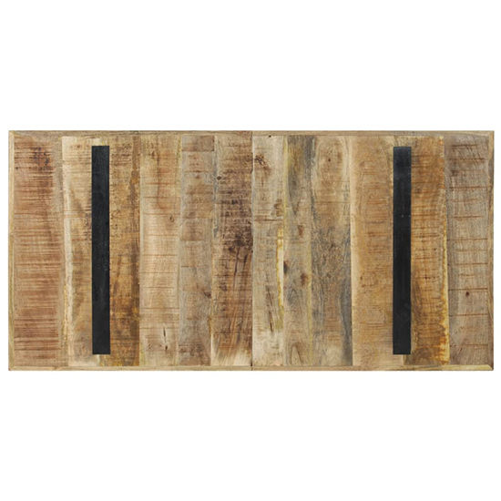 Heinz Medium Rough Mango Wood Dining Table In Natural