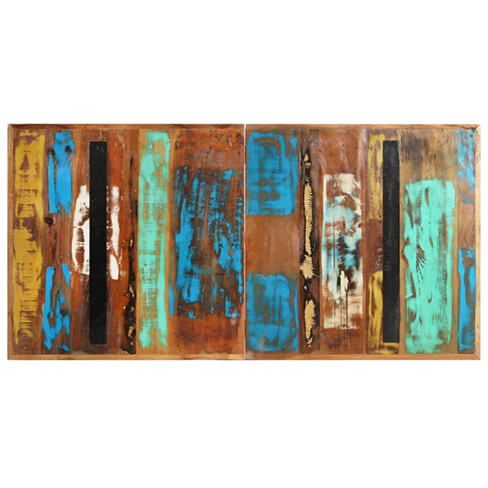 Heinz Medium Solid Reclaimed Wood Dining Table In Multi-Colour