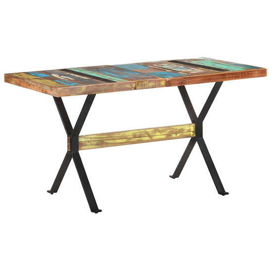 Read more about Heinz medium solid reclaimed wood dining table in multi-colour