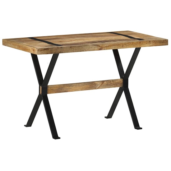 Heinz Small Rough Mango Wood Dining Table In Natural